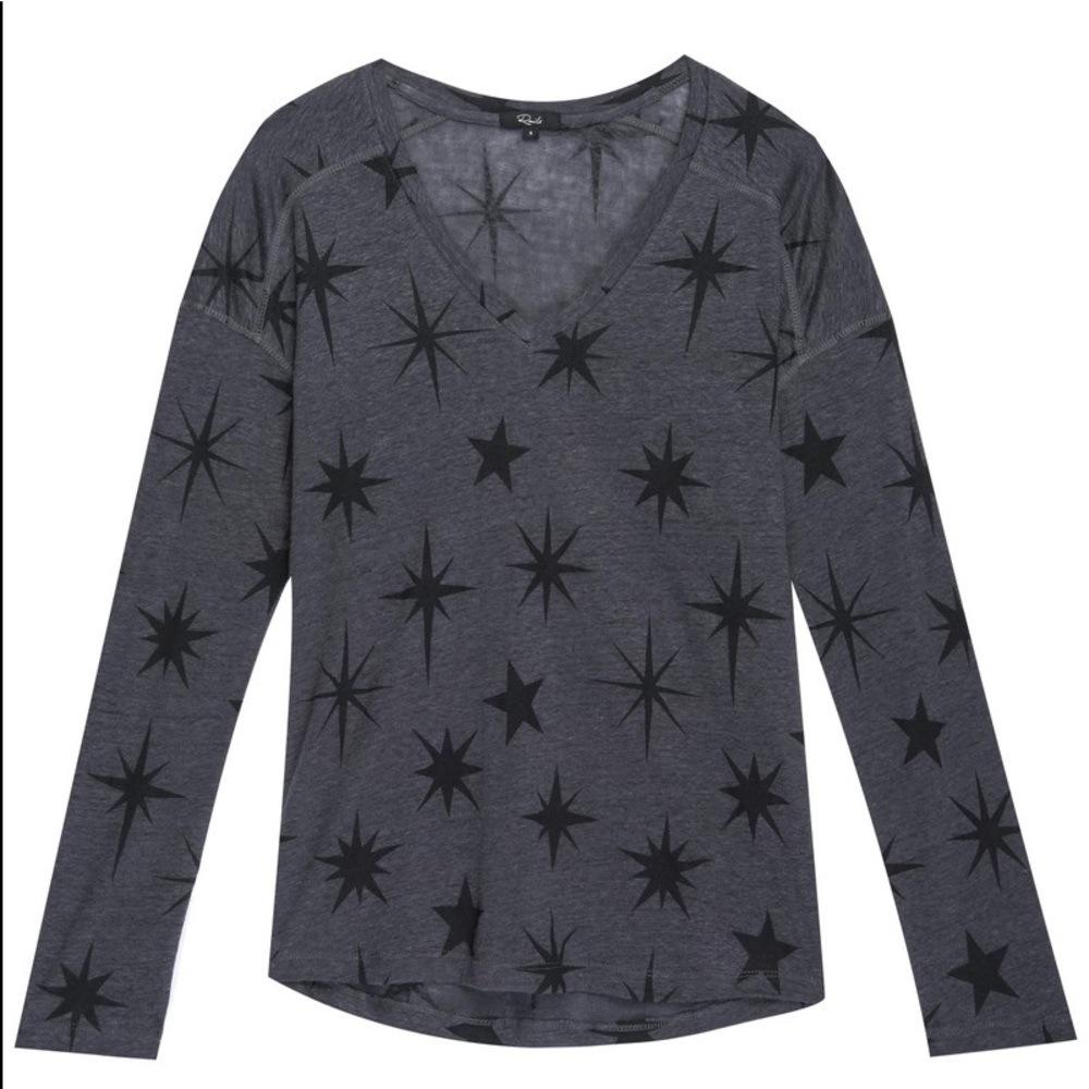 Rails Sami Tee In Charcoal Oversized Stars Top - image 3